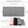 Ptlom Pet Placemat for Dog and Cat Mat for Prevent Food and Water Overflow Suitable for Medium and Small Pet Grey Silicone