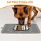 Ptlom Pet Placemat for Dog and Cat Mat for Prevent Food and Water Overflow Suitable for Medium and Small Pet Grey Silicone