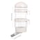 fatdaa Dog Kennel Water Dispenser No Drip Water Bottle Container ABS Material BPA Free 16oz for Small Animals