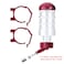 FOBLOEER No Drip Dog Kennel Water Bottle Dispenser for Crate 400ml Dripless Pet Drinking Fountains Kettle with Automatically Feeding Water Red Red