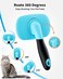 Glendan Dog Brush Cat Brush Slicker Pet Grooming Brush Shedding Grooming ToolsBlue
