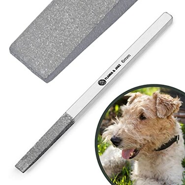 FLAMIA & FLAMIA JABZ Stripping Metal Stones Nail File for Dogs Cats Pets 6 MM