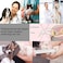 LDJZON Pet Nail Clippers and Trimmers Set Safety Guard to Avoid Over Cutting Razor Sharp Blades Grooming Tool for All Small Large Dog Cat BlueBlack