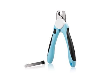 Pets First DOG NAIL CLIPPER TRIMMER Premium Quality Pet Nail Paws Clippers trimming tool with Safety Guard Avoid OverCutting Nails Free Nail File Sturdy Non Slip Ergonomic Handles Sharp Blade