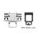 MAWAER Hinge Assembly for Andis AGC 1 AGC 2 Clippers with Clippers Blade Lock with Brush