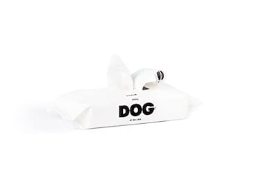 DOG by Dr Lisa Dog Wipes PlantBased Natural Bathing Wipes for Dogs Made from 100 Compostable Bamboo VetCreated Vegan NonToxic 80 Count