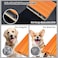 SAMFAT Mini Pet Hair Remover 2025 Reusable Carpet Rake Fur Scraper for Furniture Car Interior Hair Remover Brush for Bed Couch Home Surfaces Orange
