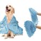 Patas Lague Absorbent Dog Towel for Drying Dogs Large 35x15 Extra Large Microfiber Quick Drying Pet Bath Towel with Hand Pockets Machine Washable Pet Shammy Blue