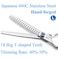 JASON Left Handed 7 18Tooth Texturising Dog Grooming Chunkers Scissor Ergonomic Cats Grooming Shears Pets Trimming Kit with Offset Handle Sharp Comfortable Shear Christmas Gift