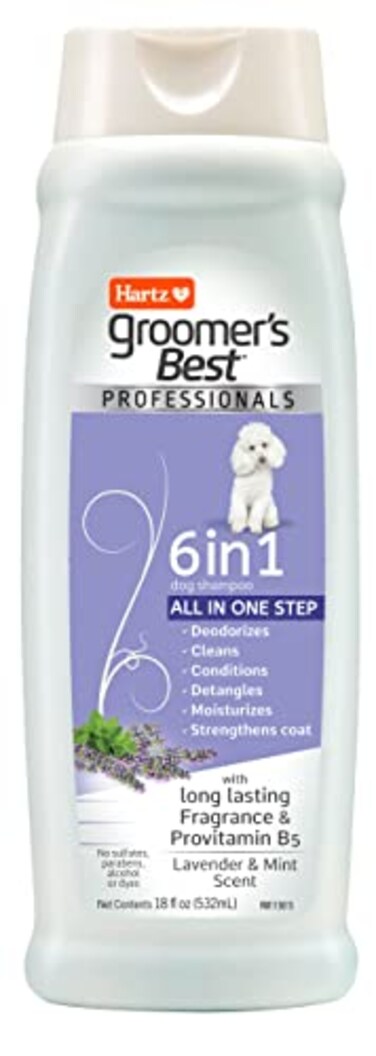 Hartz Groomers Best Professionals 6in1 Dog Shampoo and Conditioner in One 18 oz