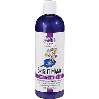 Top Performance Bright Magic Dog Shampoo and Cat Shampoo Safe Formula for Bathing Puppies and Kittens in 17 Oz Bottle