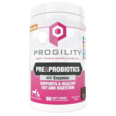 Nootie Progility Pre Probiotic Supplement Digestive Aid Supplement for Dogs 90 Soft Chews per Container