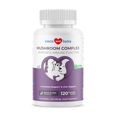 Coco and Turkey Tail Mushroom for Dogs 120 Tablets Lumps Bumps Immune