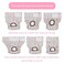CuteBone Dog Diapers Female Washable Small Medium Large 3 Pack Reusable Doggie Diapers Puppy Period Pants for Doggy Heat Cycle Peeing