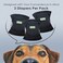 wegreeco Washable Dog Diapers Washable Male Dog Belly Wrap Pack of 3 BlackMedium