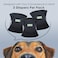wegreeco Washable Dog Diapers Washable Male Dog Belly Wrap Pack of 3 BlackMedium