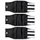 wegreeco Wegreeco Washable Male Dog Belly Wrap Pack of 3 Black Black Black XLarge
