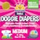 Bodhi Dog Disposable Female Dog Diapers Super Absorbent Dog Diapers for Female Heat Cycle Adjustable Fit Pee Wraps for Potty Training Moisture Control Wetness Indicator Medium 20 Count