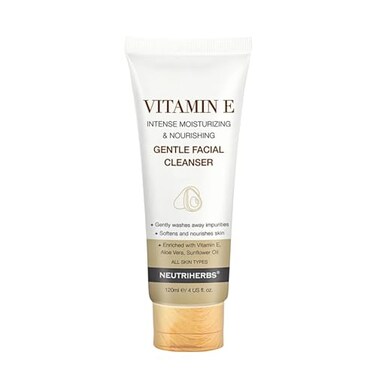 Neutriherbs Face Cleanser with Vitamin E Gentle Facial Cleanser for Daily Clean and Purify Face Wash Fit for All Skin Type 4 floz