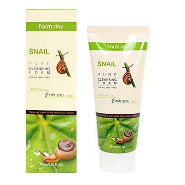 FARMSTAY KMusculo SNAIL PURE CLEANSING FOAM 180ml