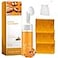 Derperzi Turmeric Soap Face Wash Set Lemon Turmeric Kojic Soap Bar and Foaming Facial Cleanser with Brush Combo for Face Body Deep Cleansing Moisturizing