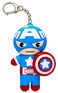 Lip Smacker Marvel Lip Balm Keychain Clear Glossy Fun Giftable Cruelty Free Captain America