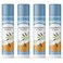Badger Unscented Classic Lip Balm 100 Organic Lip Balm for Sensitive Lips Long Lasting Lip Moisturizer wLight Silky Texture 4 Pack