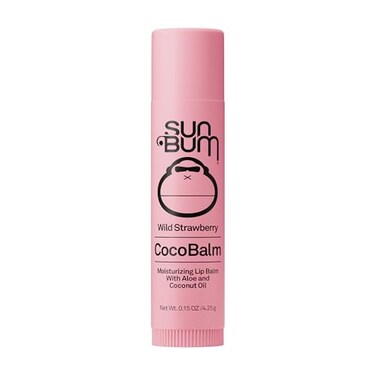 Sun Bum Cocobalm Wild Strawberry Hydrating Lip Balm with Coconut Oil and Aloe Vera 015 oz Stick