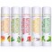 Naturistick Natural Beeswax Lip Balm 5Pack Assorted Flavors Moisturizing Lip Care 015 oz Tubes