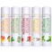 Naturistick Natural Beeswax Lip Balm 5Pack Assorted Flavors Moisturizing Lip Care 015 oz Tubes
