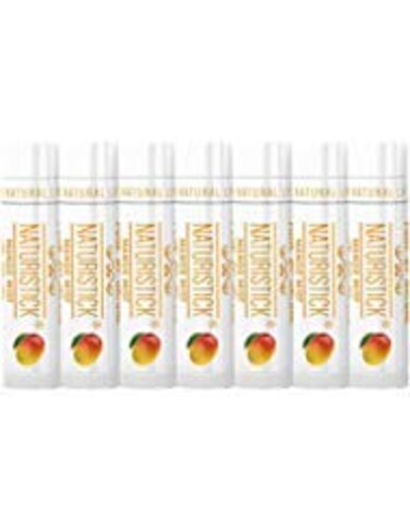 Naturistick Natural Beeswax Lip Balm 7Pack Mango Standard 015 oz Tubes