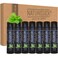 Naturistick Natural Beeswax Lip Balm 7Pack Peppermint Black Tubes Standard 015 oz Tubes