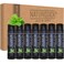 Naturistick Natural Beeswax Lip Balm 7Pack Peppermint Black Tubes Standard 015 oz Tubes