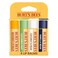 Burt's Bees Burts Bees 100 Natural Moisturizing Lip Balm Multipack Original Beeswax Cucumber Mint Coconut Pear and Vanilla Bean with Beeswax Fruit Extracts 4 Tubes