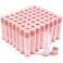 LotFancy Lip Balm Tubes Empty 50PCS 55ml 316 Oz Clear Lip Balm Container Tubes with Pink Caps BPA Free Leak Free Refillable