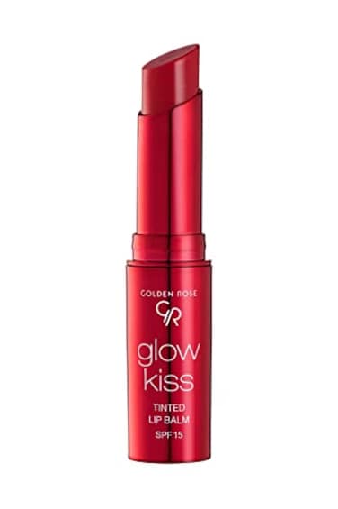 Golden Rose Cosmetics Glow Kiss Tinted Lip Balm with SPF15 Vegan Formula Strawberry