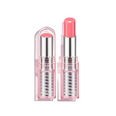 Amuse SEOUL Dew Balm 02 BOKSOONGA BALM Moisturizing Tinted Lip Balm Plumping Dewy Lip Gloss Hydrating Moisturizer Sheer Tint Glowy Finish Vegan Korean Beauty Makeup