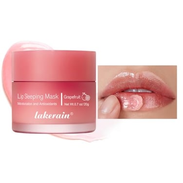 FYEBOO Sleeping Lip Mask LongLasting Nourish Hydrate Balm Oil Skin Care Moisturizing Lines Night Sleep Antichapped Cream 03 Grapefruit