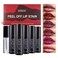 DAGEDA 5 Colors Peel Off Lip Stain SetTattoo Lip Stain Tint with Moisturizing Lip Oil Highly PigmentedWaterproof Longlasting Peel Off Lip Liner StainMatte Finish Lip Makeup