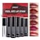 DAGEDA 5 Colors Peel Off Lip Stain SetTattoo Lip Stain Tint with Moisturizing Lip Oil Highly PigmentedWaterproof Longlasting Peel Off Lip Liner StainMatte Finish Lip Makeup