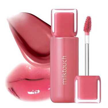MILKTOUCH Jelly Fit Lip Tint 04 MuteFicial Plum with Cooling Plumping Effect and WaterBased NonSticky Texture Long Lasting Korean Beauty Lipstain Tinted Gloss Stocking Stuffers for Women