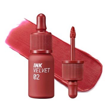 Peripera Ink The Velvet Lip Tint Highly Pigmented Longwear Weightless Lip Tint SmudgeProof Buildable Color for Lips Cheeks KBeauty Makeup Safe for Sensitive Lips 002 CELEB DEEP ROSE
