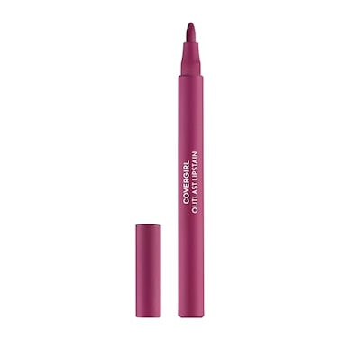 COVERGIRL Covergirl Outlast Lipstain 40 Jazzberry Smooth Application Precise PenLike Tip TransferProof Satin Stained Finish Vegan Formula 006oz