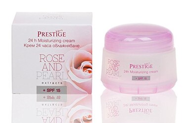 Vip's Prestige Bulgarian Rose Oil and Pearl Extracts 24 Hour Deep Hydration Face Cream 50 ml 17 oz