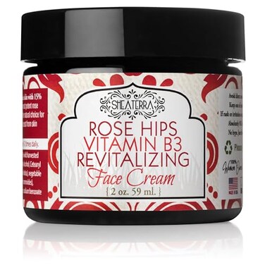 Shea Terra Organics Rose Hips Replenish Face Crme Daily Moisturizer Spa Treatment All Skin Types 2 oz