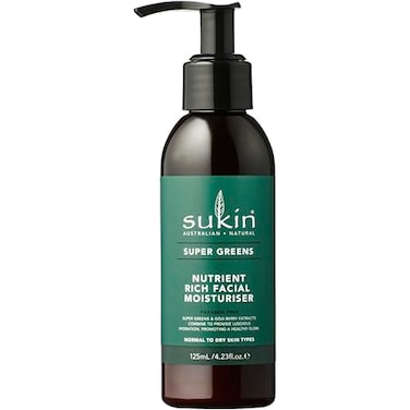 Sukin Super Greens Nutrient Rich Facial Moisturiser 423 Fluid Ounce Pack of 1