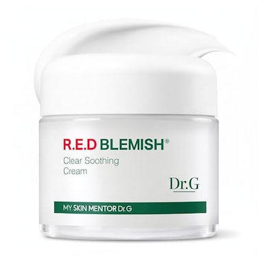 Dr.G Dr G RED Blemish Clear Soothing Cream Calming Korean Moisturizer for Redness Soothes Acne Irritation With Centella Asiatica LongLasting Hydration 236 fl oz