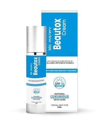 Bio Mystery Beautox SPF30 Face Cream Daily Moisturizer with Broad Spectrum Sun Protection NonGreasy Hydrating Formula for Soft Smooth Skin Moisturizing Sunscreen Daily Face Cream 50ml 17 Oz