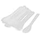 ASTRQLE 24PCS 13cm 52 Plastic Spatulas Spoon Makeup Cosmetic Mask Tip Spatula Skin Care Facial Cream Scoop For DIY Mixing Sampling Beauty Tool White