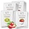 BIOAQUA V7 Deep Hydration Making Facial Skin Youth Seven Vitamins Essence Orange Kiwi Apple Strawberry Face Mask Refreshing Moisturizing Natural Extract 30g x 8 PCS